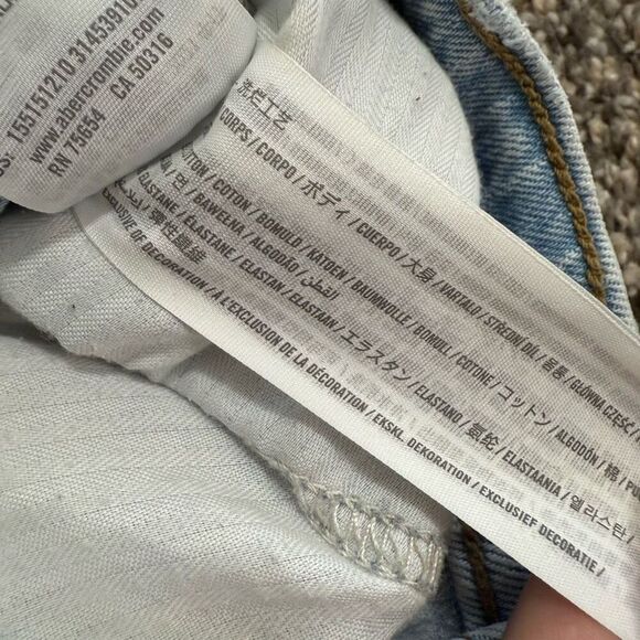 Abercrombie & Fitch The 90s High Straight Jeans Blue 29 High Waisted - Picture 4 of 5